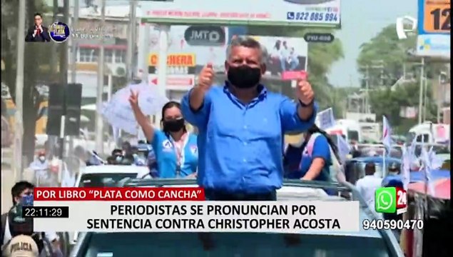 Christopher Acosta: periodistas lo respaldan tras sentencia