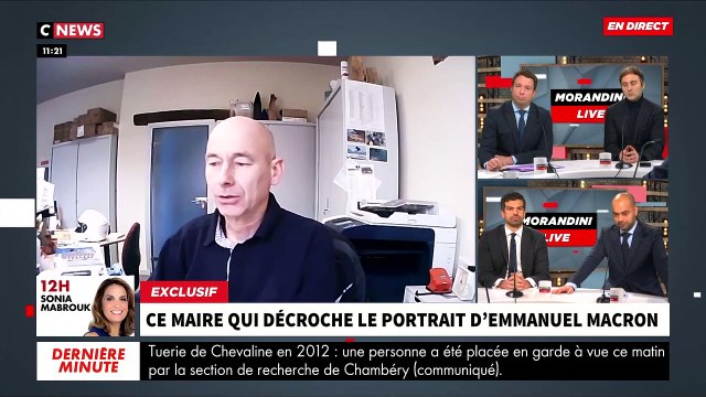 EXCLU - Le maire de Lavaurette décroche le portrait d’Emmanuel Macron après ses propos où il emmerde les non vaccinés : Il s’explique en direct dans Morandini Live - VIDEO