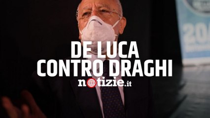 Covid, De Luca sfotte Draghi: "L'ho visto camminare sulle acque del Tevere"