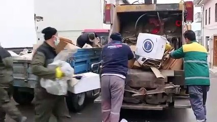 Evden 4 ton çöp çıktı