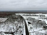 Danamandıra Tabiat Parkı'ndaki kartpostallık kar manzarası drone ile görüntülendi