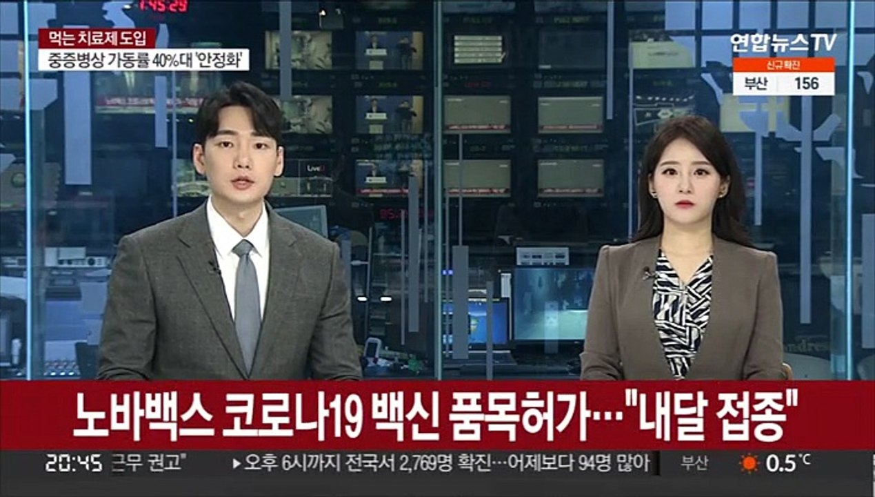 노바백스 코로나19 백신 품목허가…"내달 접종"