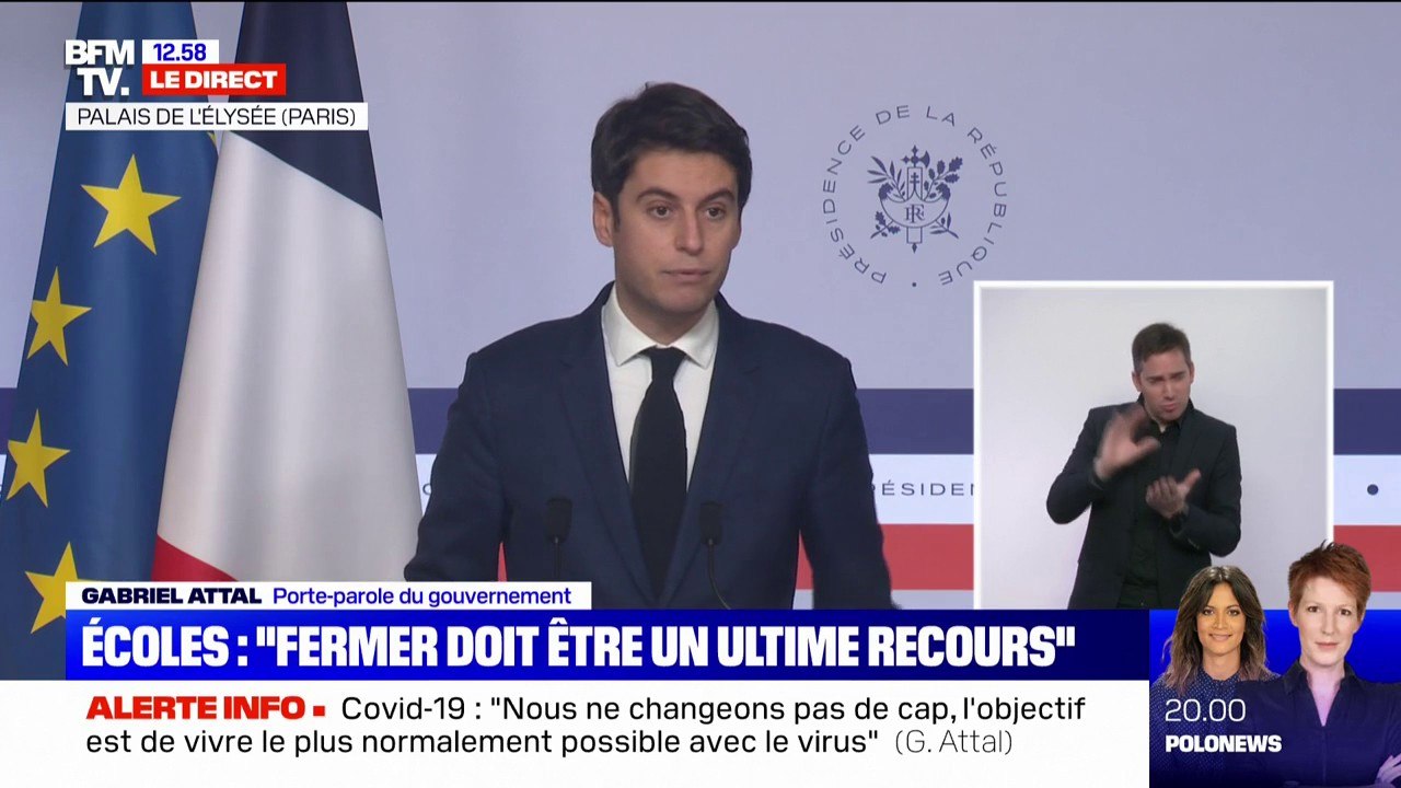 Gabriel Attal: "Nous avons de bonnes raisons d'être confiants, nous gardons le cap d'un pays ouvert"