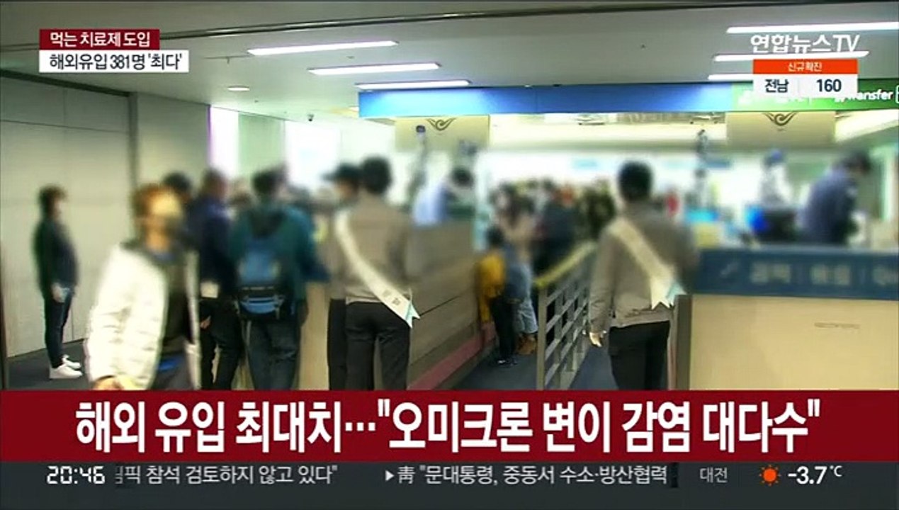 신규 확진 다시 4천명대…해외 유입 확진자 최대 기록