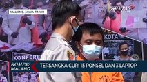 Polisi Tangkap Pelaku Pencurian 15 Ponsel dan 3 Laptop di Kota Malang