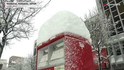 Tempêtes de neige dans le nord du Japon