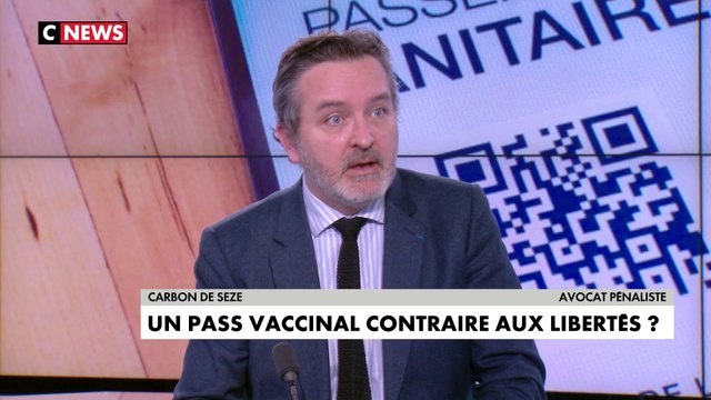 Carbon de Seze sur le pass vaccinal : «Le choix de société se déroule sans débat démocratique»