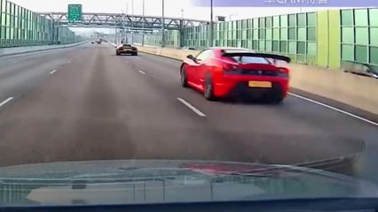 Hong Kong police seize nine supercars and arrest 10 people over illegal road race