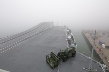 View from the bridge of HMS Prince of Wales