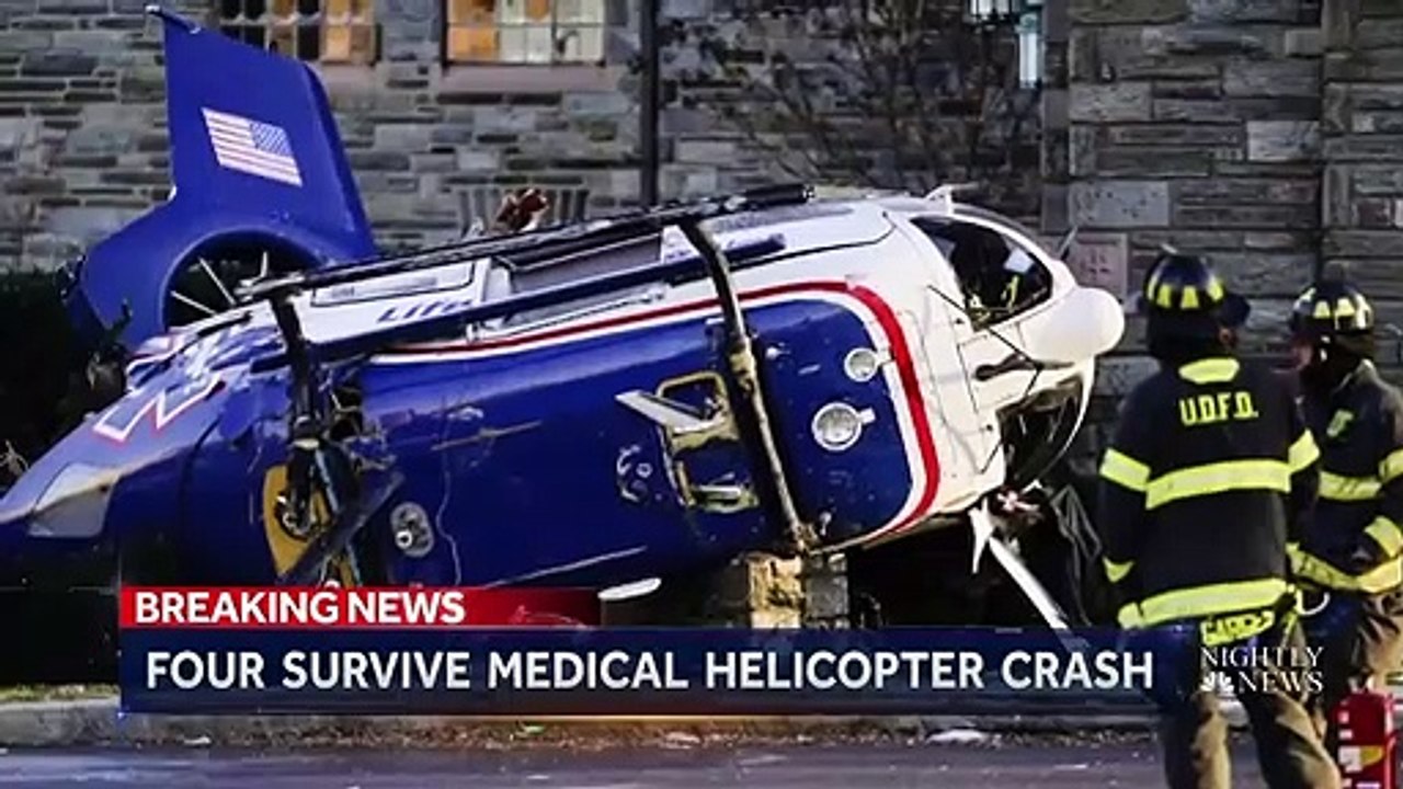 4 People, Including Infant, Survive Medical Helicopter Crash Near Philadelphia