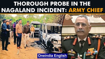 Download Video: Nagaland Killings: Army chief Naravane said the incident will be thoroughly probed | Oneindia News