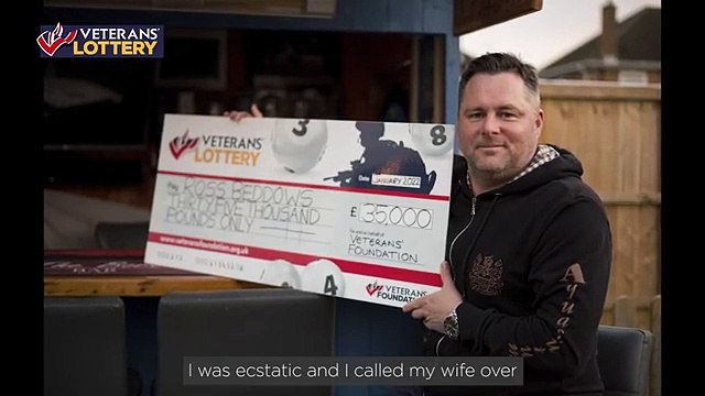 Ross Beddows wins £35,000 on Veterans' Lottery