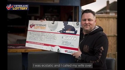 Ross Beddows wins £35,000 on Veterans' Lottery