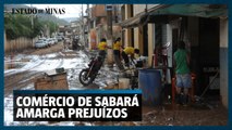 Comércio de Sabará amarga prejuízos provocados pelas chuvas