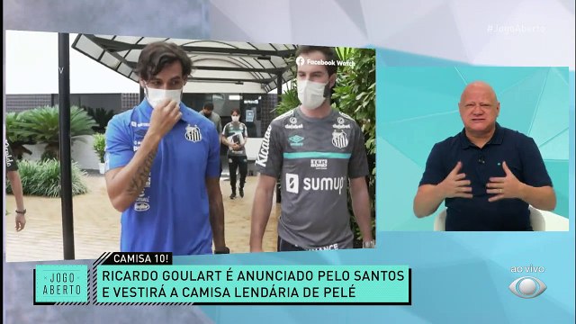 GOULART É DO PEIXE! Ricardo Goulart foi anunciado pelo Santos para a temporada de 2022 e vestirá a lendária camisa de Pelé, a 10. Vai brilhar pelo Peixão, torcedor? #JogoAberto