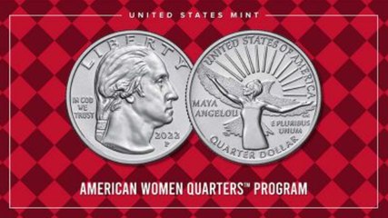 Legendary Poet Maya Angelou Becomes the First Black Woman to Appear on the US Quarter