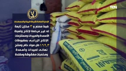 Download Video: 136.2 طن أغلاف وأسمدة زراعية مجهولة المصدر.. الإدارة العامة لشرطة البيئة والمسطحات