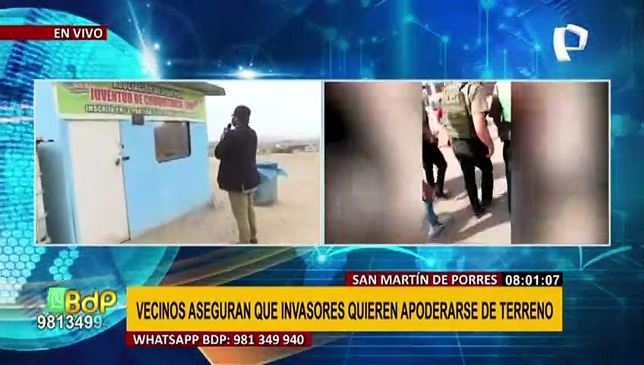 SMP: vecinos denuncian a invasores de apoderarse de parque y lotizar terrenos a S/20 mil