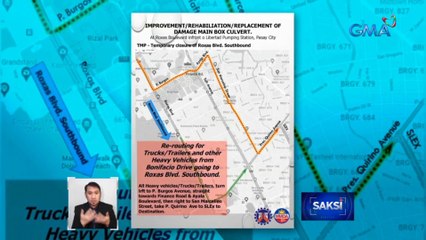 Southbound lane ng Roxas Blvd., isasara nang 2 buwan simula sa Sabado.. | Saksi
