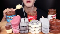 ASMR M&M'S, MAGNUM CHOCOLATE ICE CREAM, NUTELLA TWIX DESSERT MUKBANG VIDEO - EATING SOUNDS
