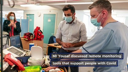 Health Secretary Humza Yousaf visits Liberton Hospital in Edinburgh