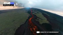 الحمم البركانية تتدفق في غالاباغوس موطن الإيغوانا المهددة بالانقراض