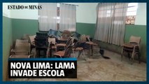 Rio das Velhas invade escola estadual em Honório Bicalho, distrito de Nova Lima