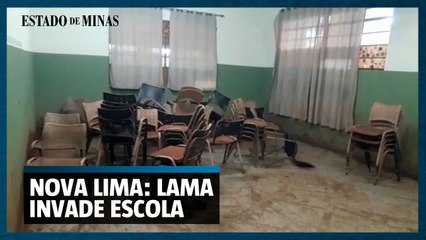 Rio das Velhas invade escola estadual em Honório Bicalho, distrito de Nova Lima