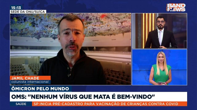 O diretor de operações da OMS pediu atenção ao mundo no combate à variante Ômicron e alertou: nenhum vírus que mata é bem-vindo . Assunto para o colunista de notícias internacionais Jamil Chade (@JamilCHade).