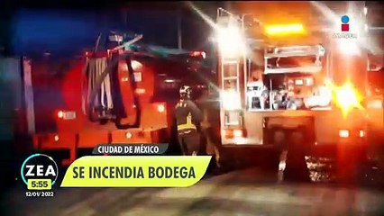 Se incendia bodega de llantas en la alcaldía de Azcapotzalco