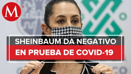 Claudia Sheinbaum da negativo a prueba de covid-19