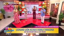 Leonard León acusa a Karla Tarazona de no dejarlo ver a sus hijos