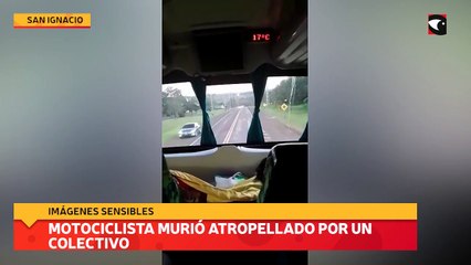 Motociclista murió atropellado por un colectivo