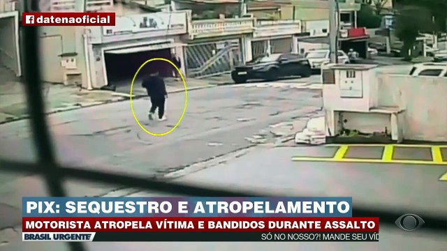 Motorista atropela vítima e bandidos durante assalto