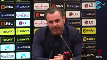 La surrealista y antimadridista pregunta a Sergio en su presentación con el Cádiz