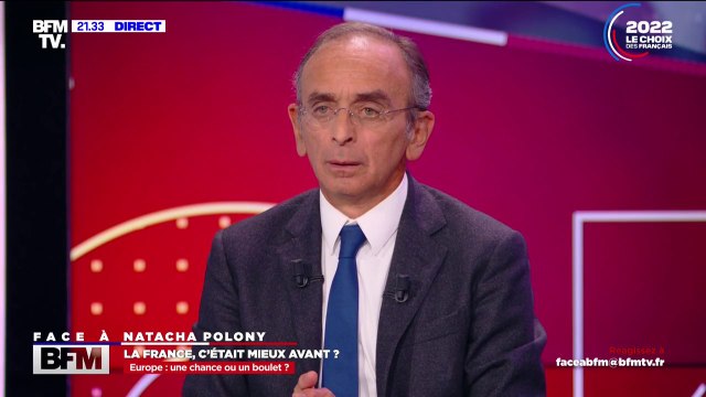 Éric Zemmour: Je ne veux pas sortir de l'Union européenne, [mais] je défends d'abord les intérêts de la France