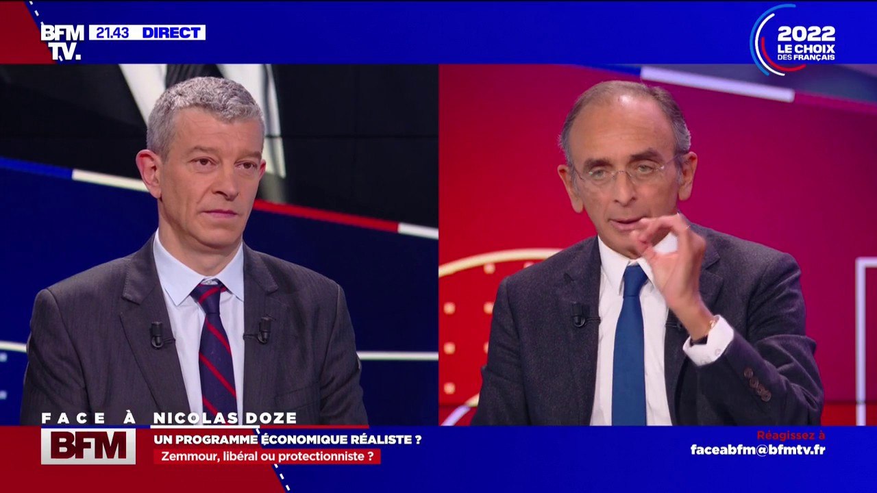Éric Zemmour veut financer une baisse de "la CSG des salaires les plus modestes" avec la suppression "des prestations sociales pour les étrangers"