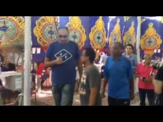 طارق الغنام كابتن النادي الاهلي لفريق كرة السلة يدلي بصوته