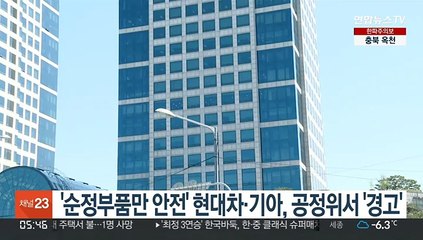 '순정부품만 안전' 현대차·기아, 공정위서 '경고'