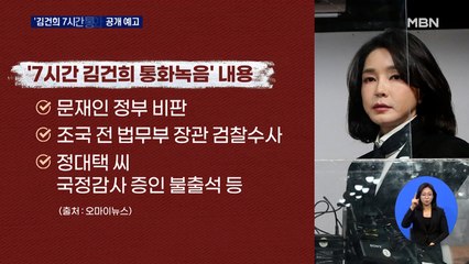 '김건희 7시간 통화' 공개 예고…국민의힘 "정치공작"