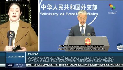 Gobierno de China ratifica su apoyo a Nicaragua pese a bloqueo económico impuesto por  EE.UU.