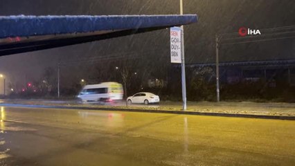 Düzce'ye yılın ilk karı düştü