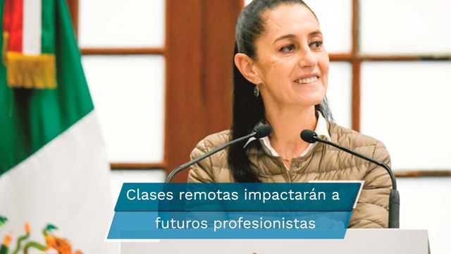 Sheinbaum critica a la UNAM por no regresar a clases presenciales a pesar de vacunación