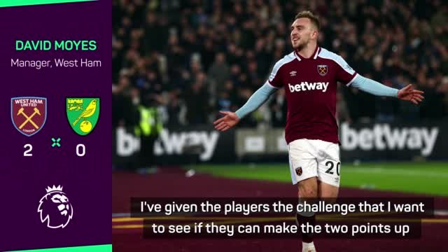 Moyes hoping experience will see 'hungry' squad qualify for Champions League