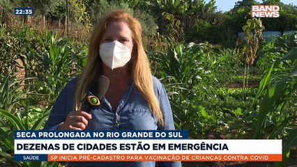 Seca no Rio Grande do Sul deixa cidades em situação de emergência.#BandNewsTV