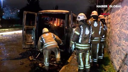 Köfteci olarak kullanılan minibüs yandı: Aracım kundaklandı, yapan kişiyi tanıyorum
