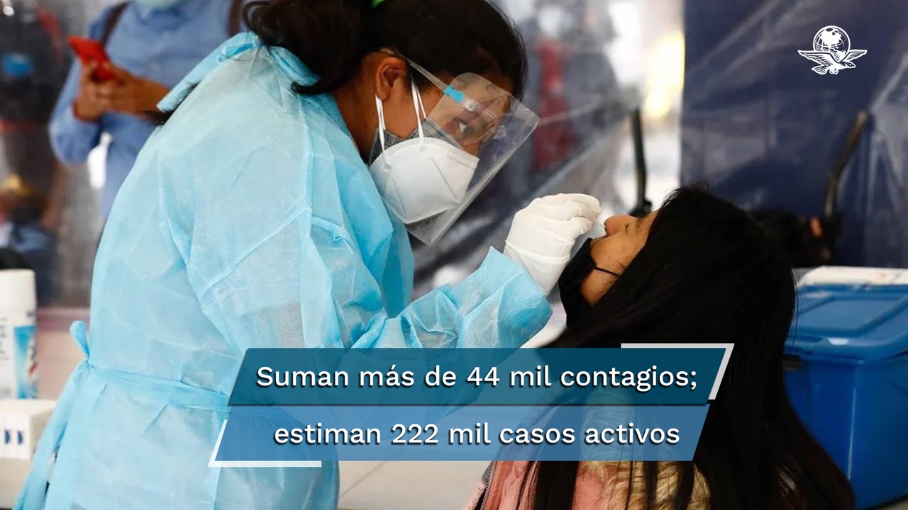 México, de nuevo, rompe récord de contagios diarios de Covid: 44 mil 187