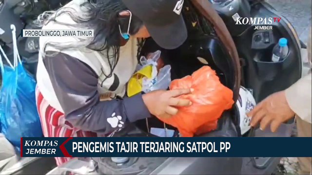 Pengemis Tajir Terjaring Razia, Memiliki Uang Jutaan Rupiah dan Motor Terbaru