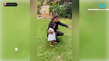How cute! Shilpa Shetty’s daughter chants Gayatri Mantra for injured bird, watch
