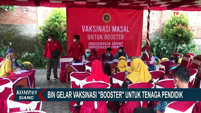 BIN Gelar Vaksinasi Booster di Pekalongan, Guru dan Tenaga Pendidik Jadi Sasaran Pertama